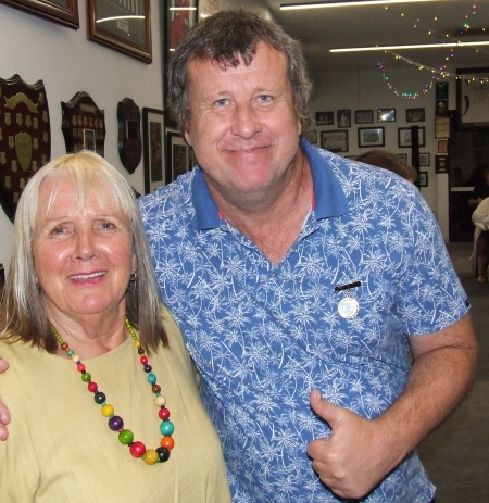 Catching up: Adele Walker and Shaun Rayment. Catching up: Adele Walker and Shaun Rayment.