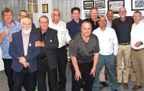The gathering of Life Members at Presentation Night. L-R Shaun Rayment, Pat Taylor, Allan Cumming, Ray Storey, Charlie Walker, Jack Newman, Peter Smith, Darren Nagle, Danny Terzini, Dean Jukic, Kevin Gardiner and Geoff McKeown. The gathering of Life Members at Presentation Night. L-R Shaun Rayment, Pat Taylor, Allan Cumming, Ray Storey, Charlie Walker, Jack Newman, Peter Smith, Darren Nagle, Danny Terzini, Dean Jukic, Kevin Gardiner and Geoff McKeown.