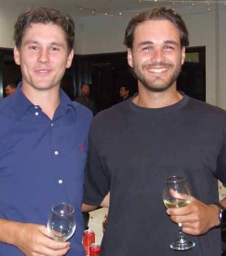 Together - again: Jack Newman (left) and Luke Brock. Together - again: Jack Newman (left) and Luke Brock.