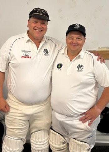 Warriors together - Geoff Smith (left) and Mark Gauci both marked Geoff's milestone game with great performances. Warriors together - Geoff Smith (left) and Mark Gauci both marked Geoff's milestone game with great performances.