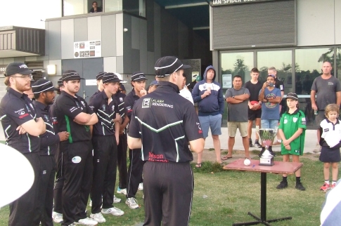 Moonee Valley First Eleven captain Jack Newman spoke to both teams and supporters after the game about the importance of recognising and responding to men's health issues. Moonee Valley First Eleven captain Jack Newman spoke to both teams and supporters after the game about the importance of recognising and responding to men's health issues.