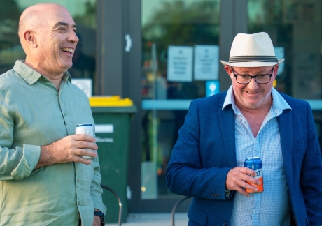 "He laid the odds and kept a tote, whatever that may be": John Talone (left) and Tony Nilsson. "He laid the odds and kept a tote, whatever that may be": John Talone (left) and Tony Nilsson.