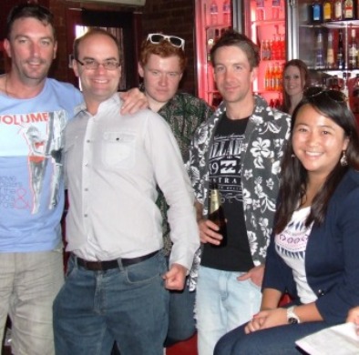 Showing a bit more elegance were (L-R) Jim McKenzie, Michael Cumbo, Kris Garland, Ben Thomas and Tien Polonidis. Showing a bit more elegance were (L-R) Jim McKenzie, Michael Cumbo, Kris Garland, Ben Thomas and Tien Polonidis.