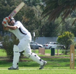 Amit Chaudhary was quickly onto the front foot with some brutal shots. Amit Chaudhary was quickly onto the front foot with some brutal shots.