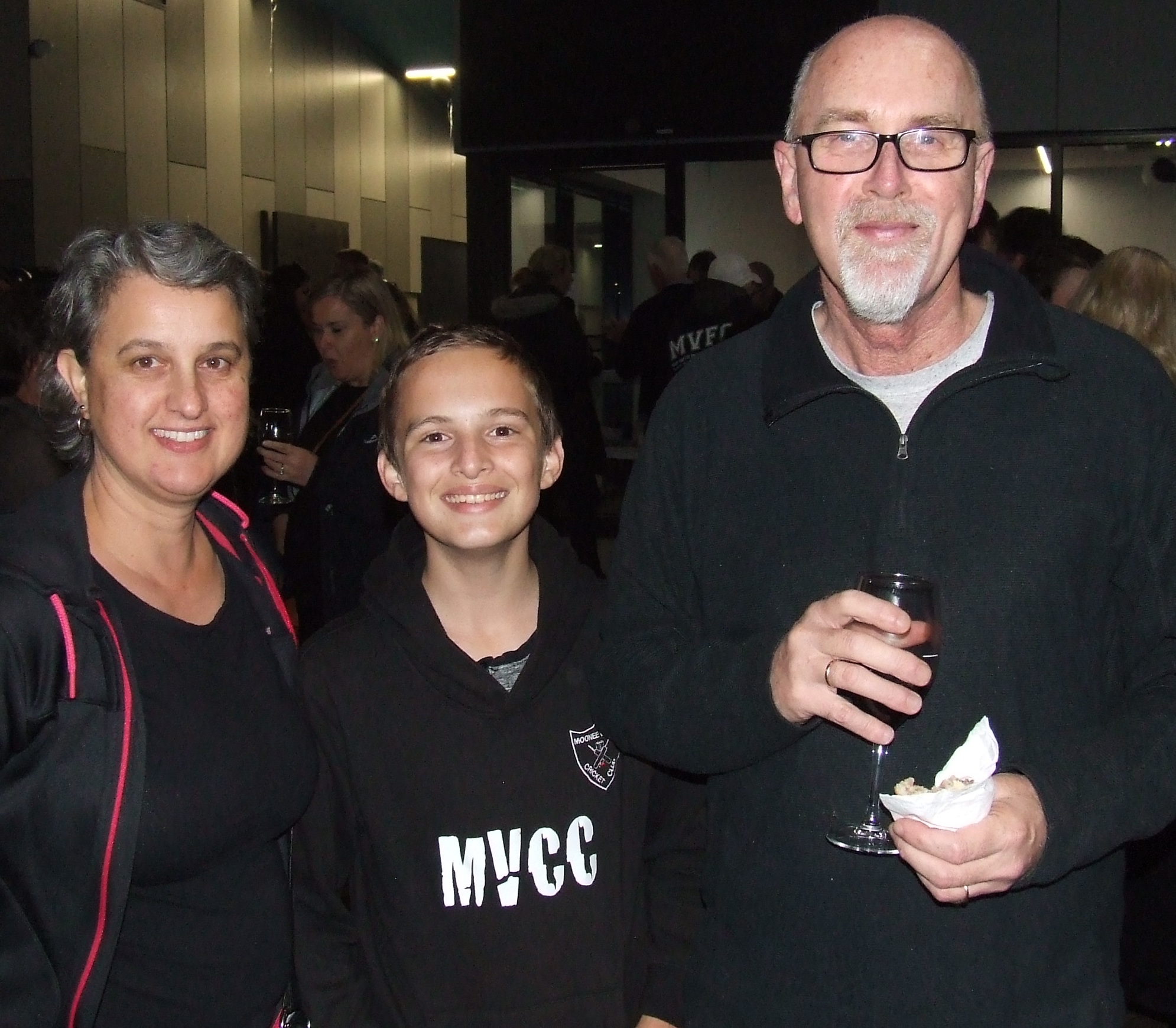 Gun bowlers young and old: Sandra and Joshua Norsetter, with Life Member Kevin Gardiner. Gun bowlers young and old: Sandra and Joshua Norsetter, with Life Member Kevin Gardiner.