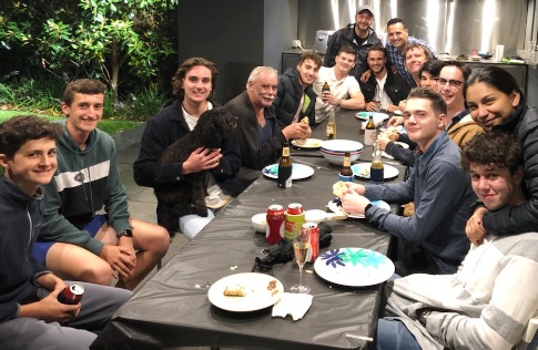 Playing cricket's hungry work - so thanks to the hospitality from Bill and Cherie Nimorakiotakis. Sevenths players from left: Noah and Luca Nimorakiotakis, Anthony Cafari, Charlie Walker. Stephen Esmore, Nick Dachs, George Manousos, Luke Brock, Bill Nimorakiotakis, Shaun Rayment, Simon Kapitelli, Joshua Boult, Simon Janetzki and Nick Pigitsakis with Amber. Playing cricket's hungry work - so thanks to the hospitality from Bill and Cherie Nimorakiotakis. Sevenths players from left: Noah and Luca Nimorakiotakis, Anthony Cafari, Charlie Walker. Stephen Esmore, Nick Dachs, George Manousos, Luke Brock, Bill Nimorakiotakis, Shaun Rayment, Simon Kapitelli, Joshua Boult, Simon Janetzki and Nick Pigitsakis with Amber.